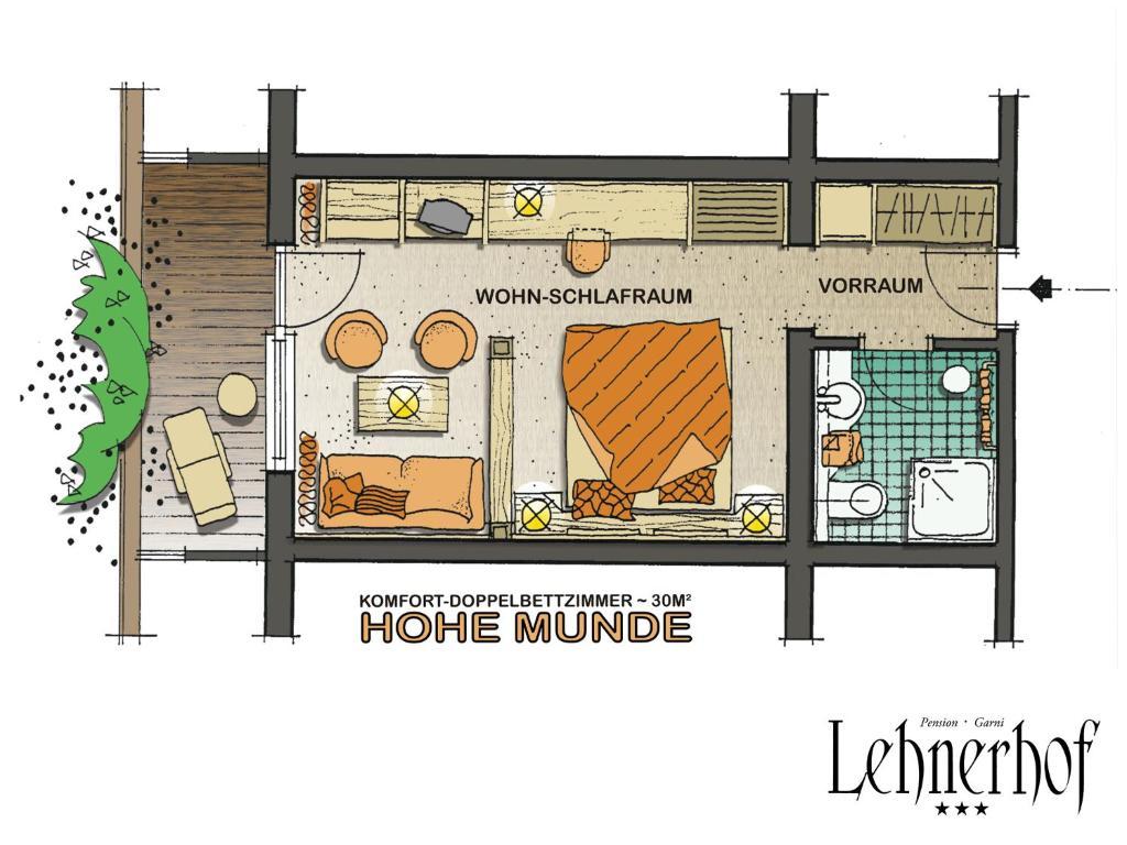 لوتاش Pension Lehnerhof الغرفة الصورة